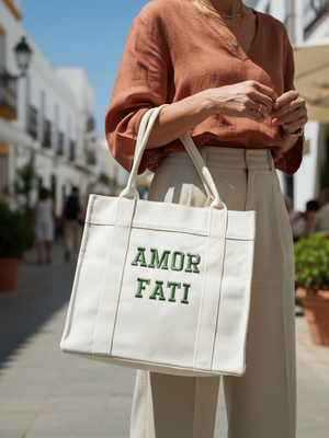 Bolso blanco AMOR FATI mujer +40